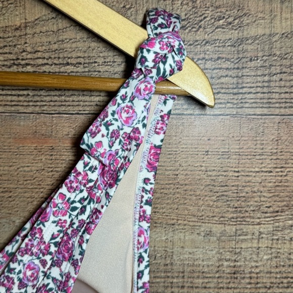 🌻Kona Sol Pink Floral One-Piece Swimsuit Women’s size Medium Large 12-14 NWT - Picture 7 of 7